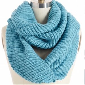 Woven Turquoise Infinity Scarf